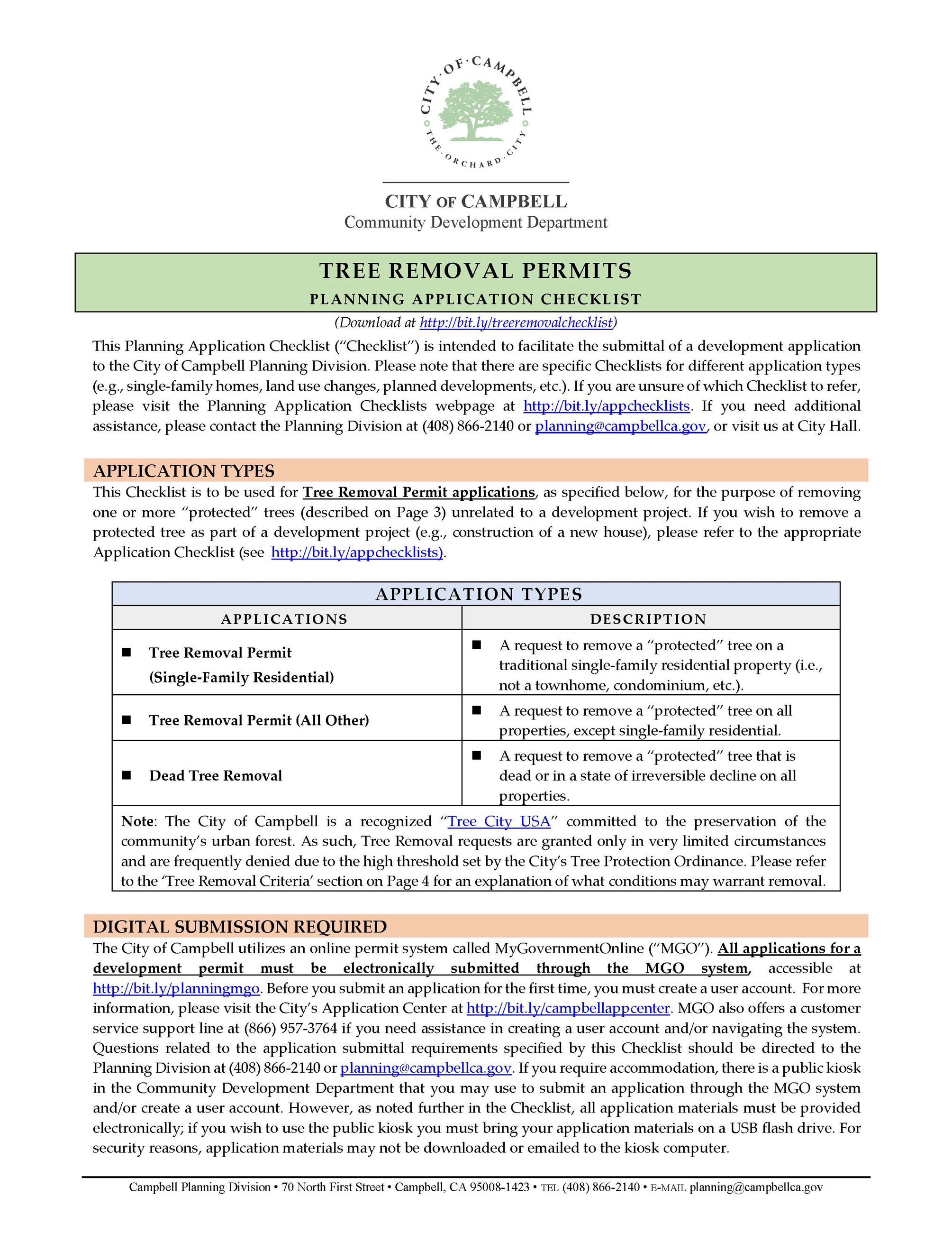 Tree Removal Permits