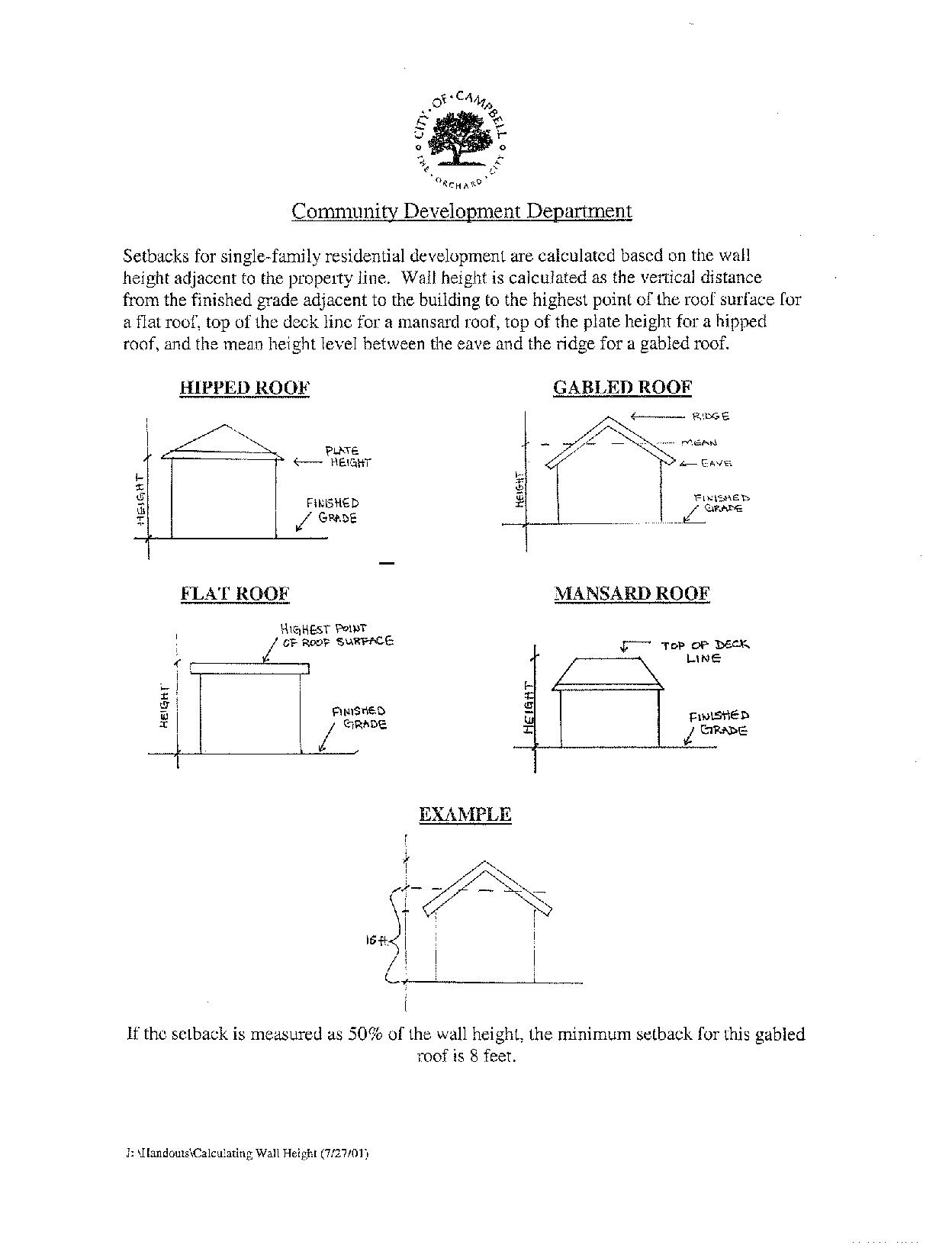 Wall Height Handout