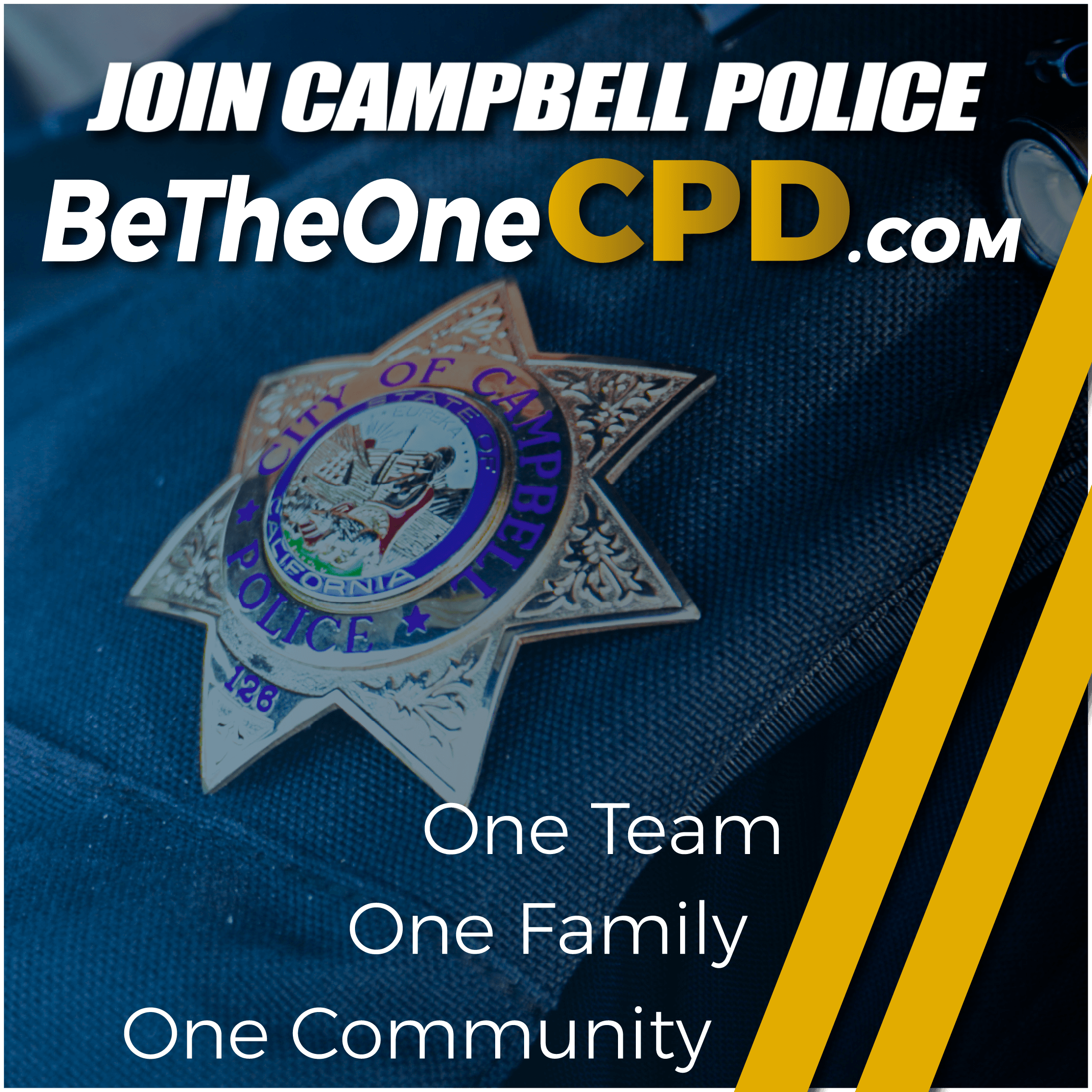 Join Campbell Police! BeTheOneCPD.com