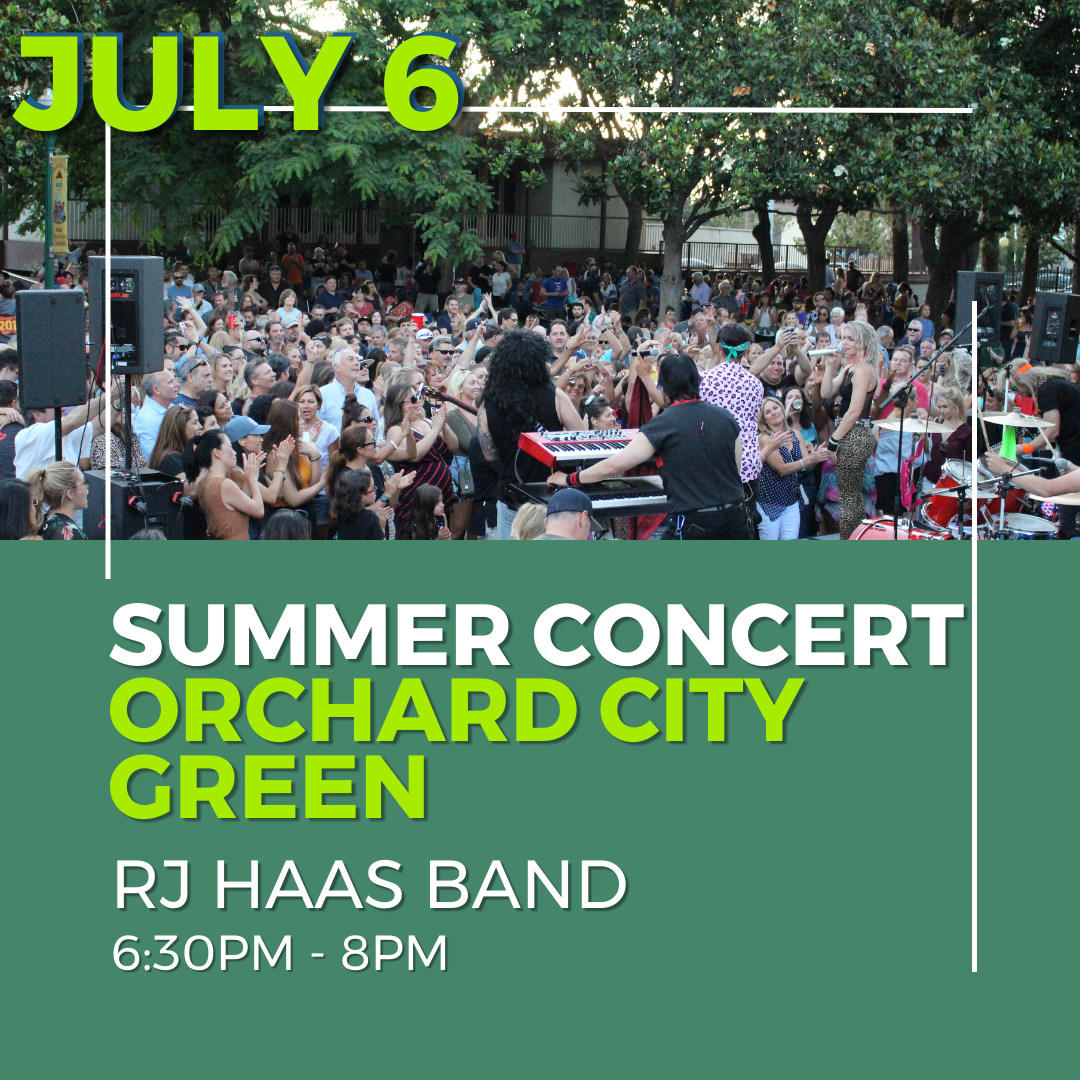 Summer Concert on Orchard City Green RJ Haas Band