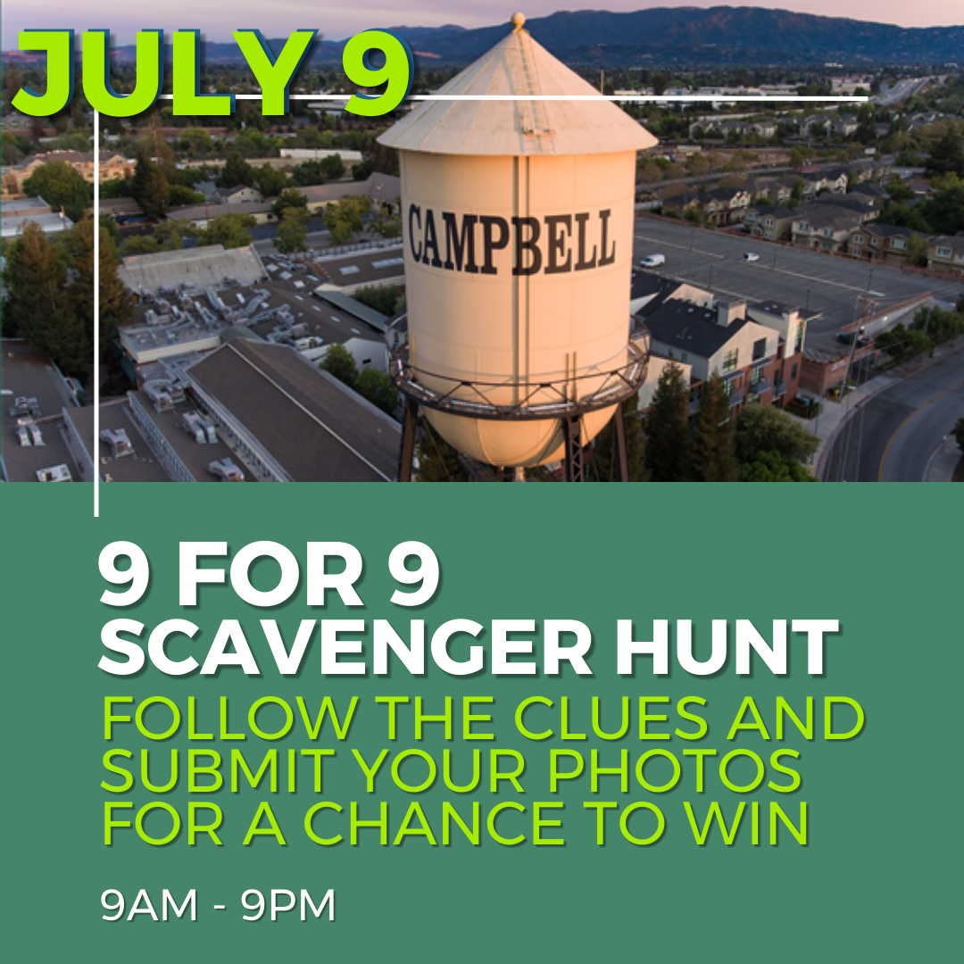 9 for 9 Scavenger Hunt in Downtown Campbell
