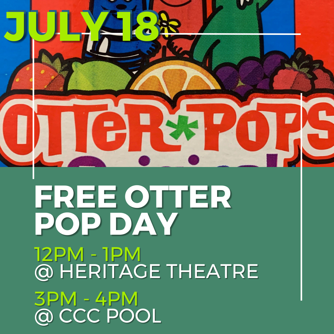July 18 Free otter pops 12 to 1 and 3 to 4, photo of otter pop logo