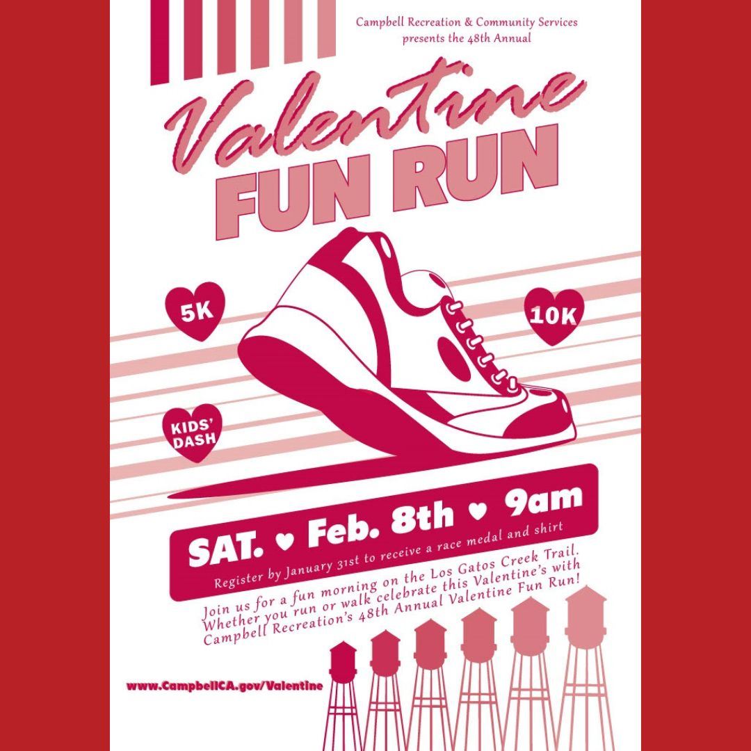 Valentine Fun Run Flyer - February 8, 2025