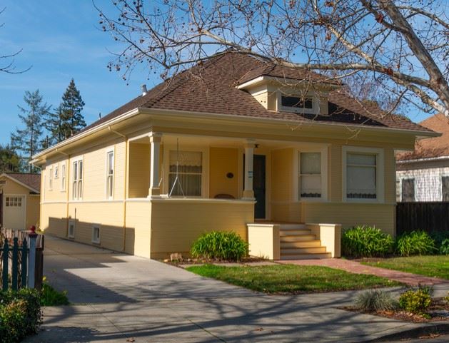 Front view of the Lucy C. Bull House.