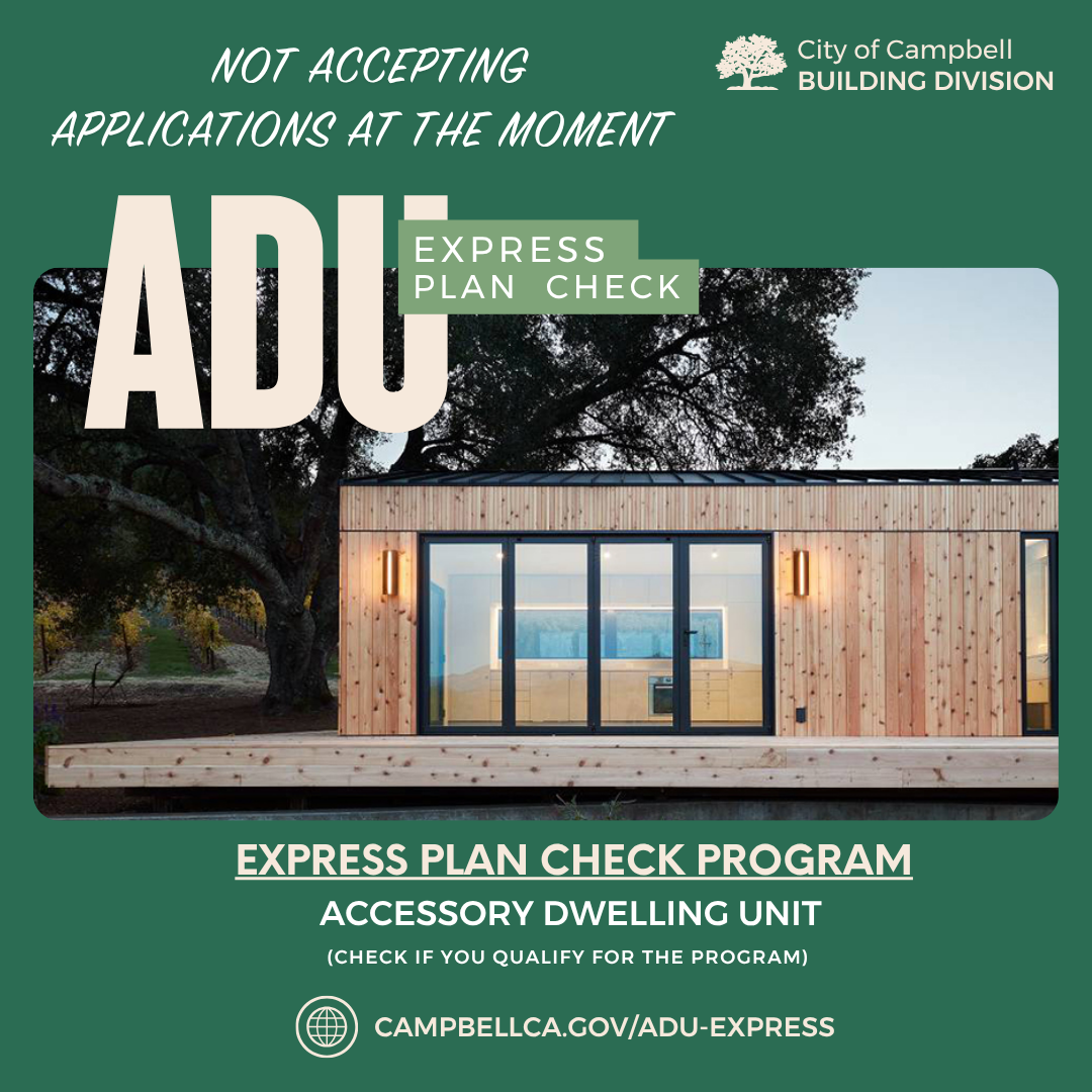Express Plan Check ADU Program Discontinued