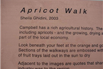 Apricot Walk Plaque